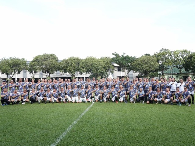 Soliditas TNI-Polri Makin Erat Lewat Lapangan Hijau Makodam Jaya