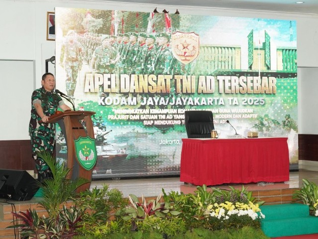 Pangdam Jaya Buka Apel Dansat TNI AD Tersebar Kodam Jaya TA 2025