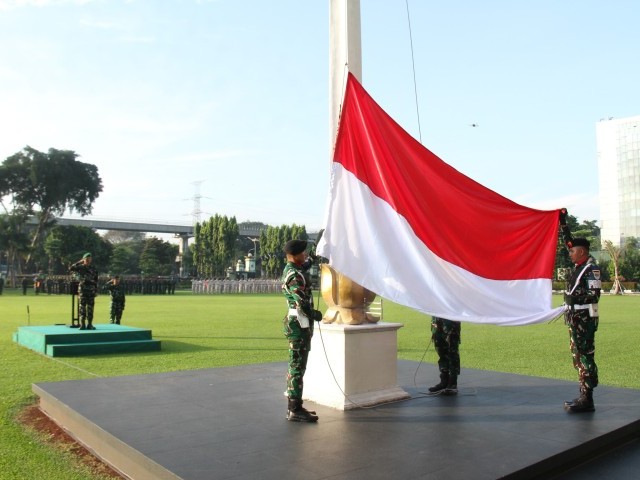 Dedikasi dan Semangat Pengabdin yang tinggi, Kodam Jaya Gelar Upacara 17an