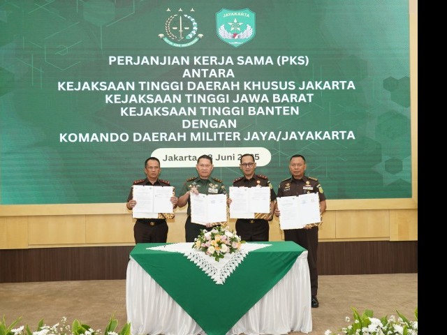 Perkuat Sinergitas, Kodam Jaya/Jayakarta Berkolaborasi Dengan Tiga Kejati Lewat Perjanjian Kerjasama