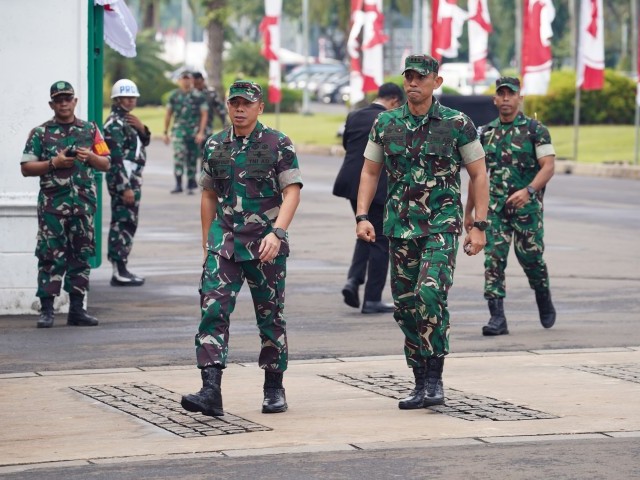 Pangdam Jaya Tinjau Gladi Upacara HUT Ke-80 RI di Istana Negara