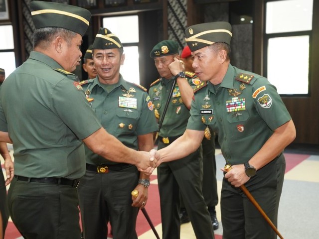 Pangdam Jaya Hadiri Acara Laporan Korps Kenaikan Pangkat Perwira Tinggi TNI AD di Mabesad