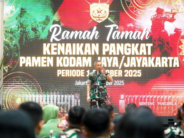 Pangdam Jaya Pimpin Laporan Korps Kenaikan Pangkat Prajurit Kodam Jaya