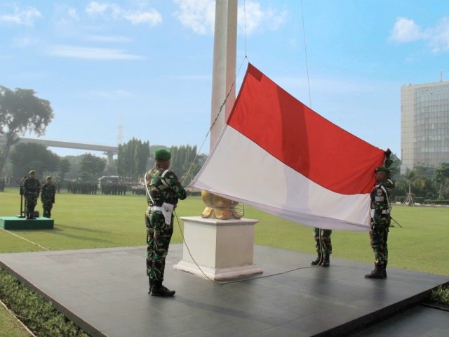Semangat Kebangsaan, Kodam Jaya Gelar Upacara Bendera Mingguan